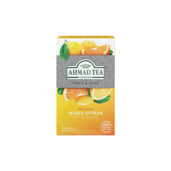 Mixed Citrus Herbal Infusion Tea Bags | AHMAD TEA USA