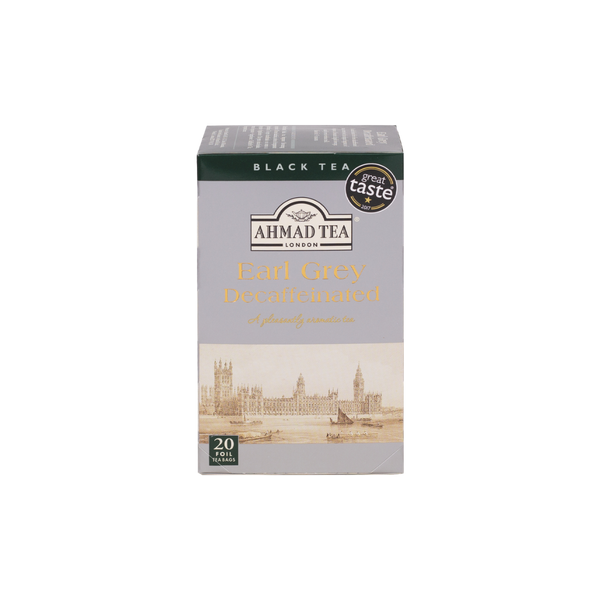 DeCaf Earl Grey Decaffeinated Black Tea Bags | AHMAD TEA USA