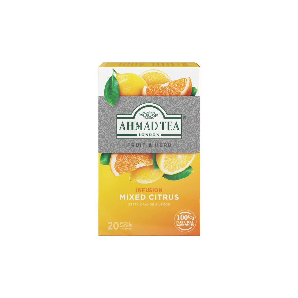 Mixed Citrus Herbal Infusion Tea Bags | AHMAD TEA USA