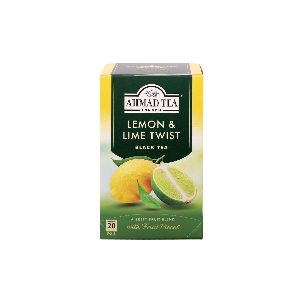 Lemon & Lime Twist Fruity Black Tea Bags | AHMAD TEA USA