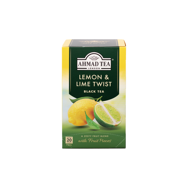 Lemon & Lime Twist Fruity Black Tea Bags | AHMAD TEA USA