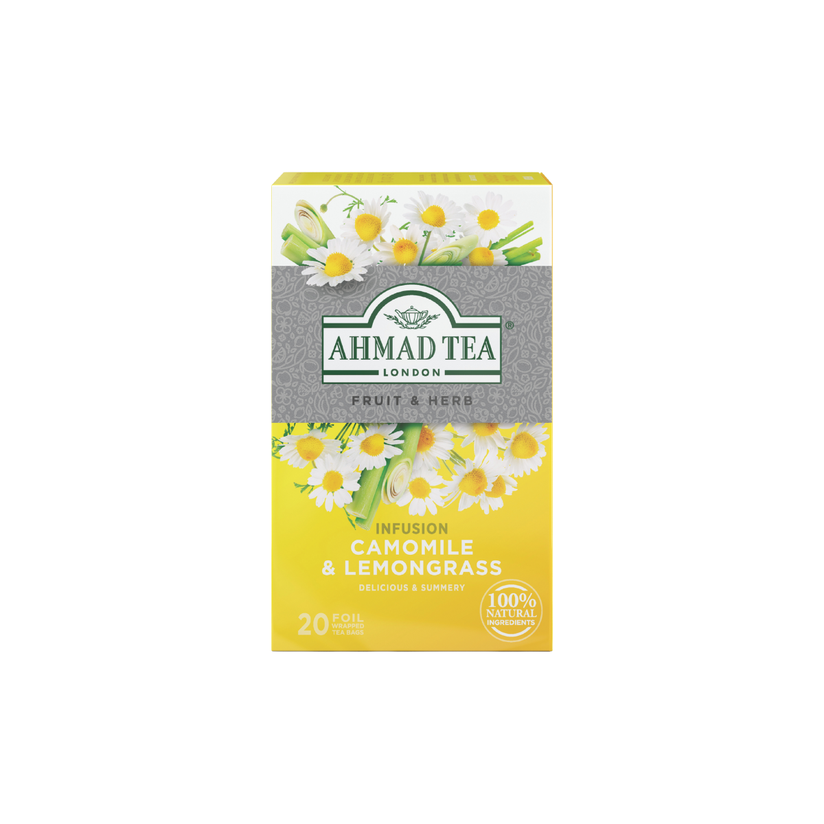 Camomile & Lemongrass Herbal Infusion Tea Bags | AHMAD TEA USA