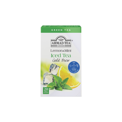 Lemon & Mint Green Cold Brew Iced Tea Bags | AHMAD TEA USA