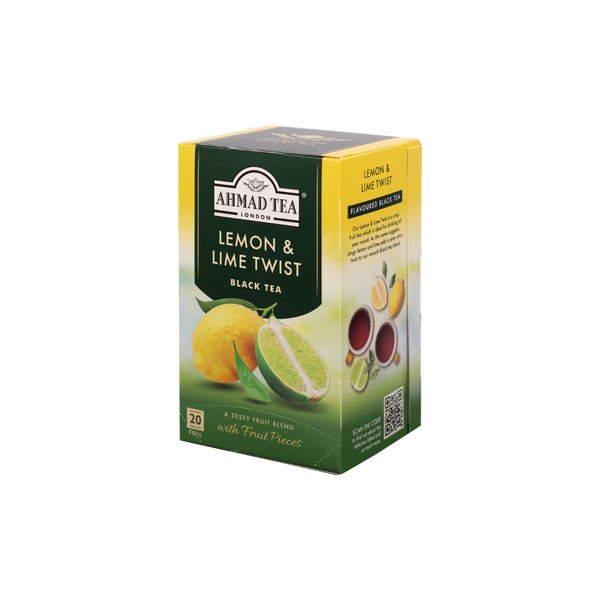 Lemon & Lime Twist Fruity Black Tea Bags | AHMAD TEA USA
