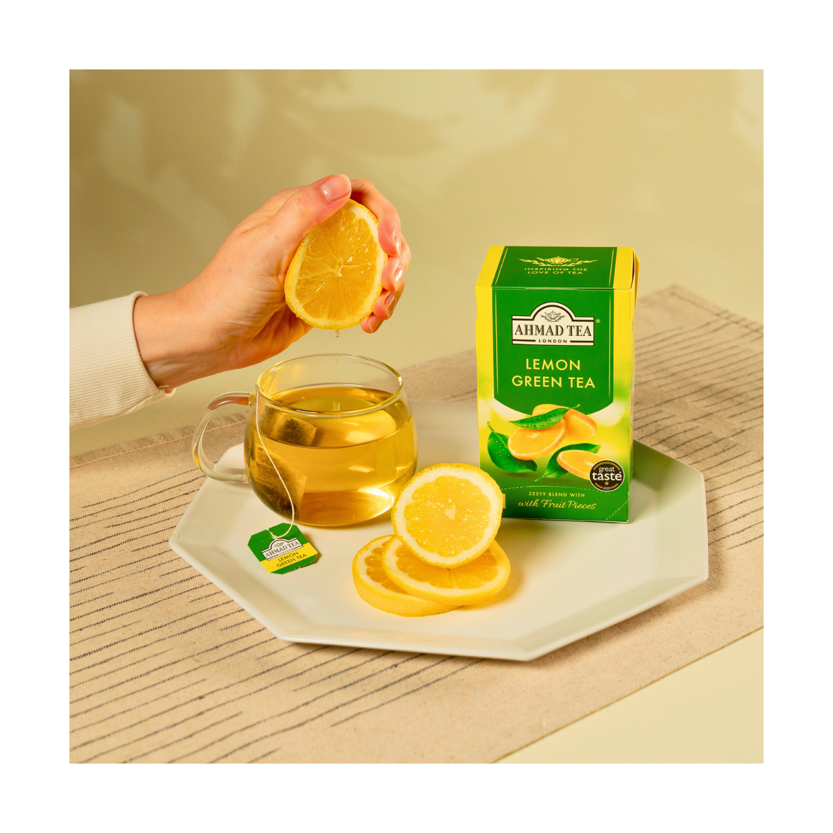 Lemon Green Tea Bags | AHMAD TEA USA