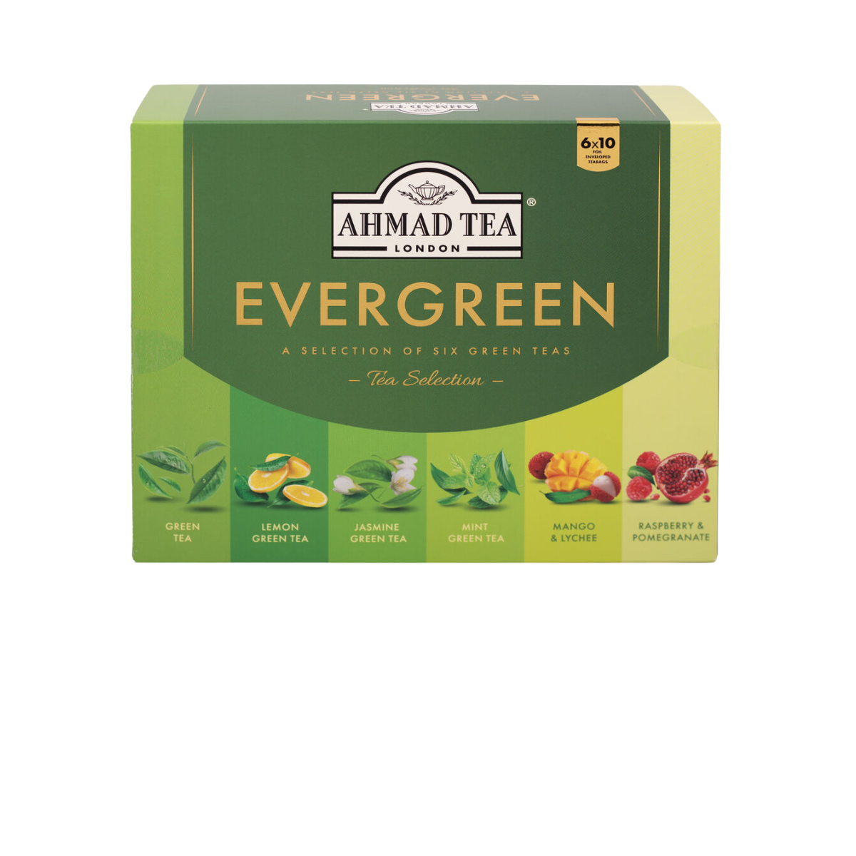 Evergreen Selection Pack Gift - Green Tea Bags | AHMAD TEA USA