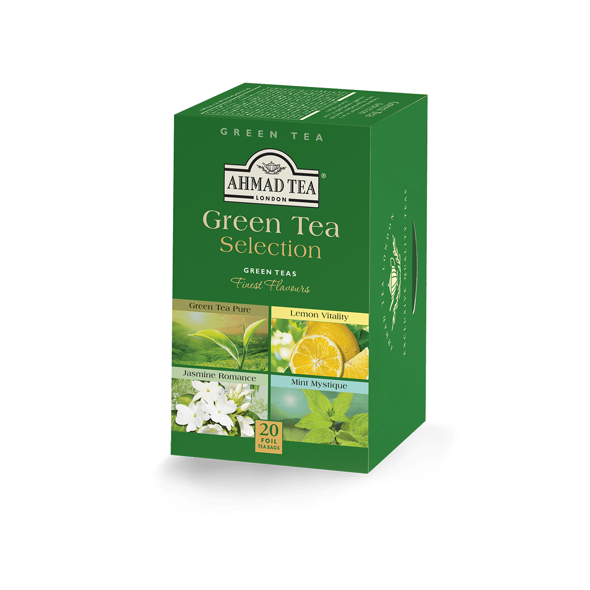 Ahmad Tea SLIM Lemon Mate Match Zinc Green Tea 20 Tea Bags Gourmet Tea