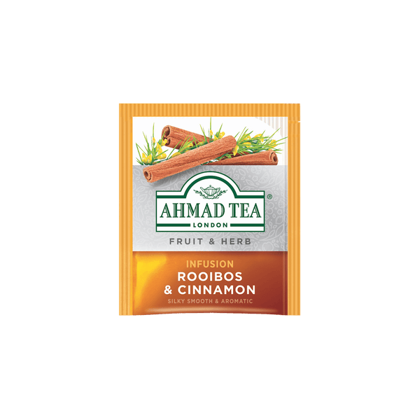 Loyd Rooibos Orange & Cinnamon Herbal Infusion Tea - 4 Boxes, 20 Envelopes Each